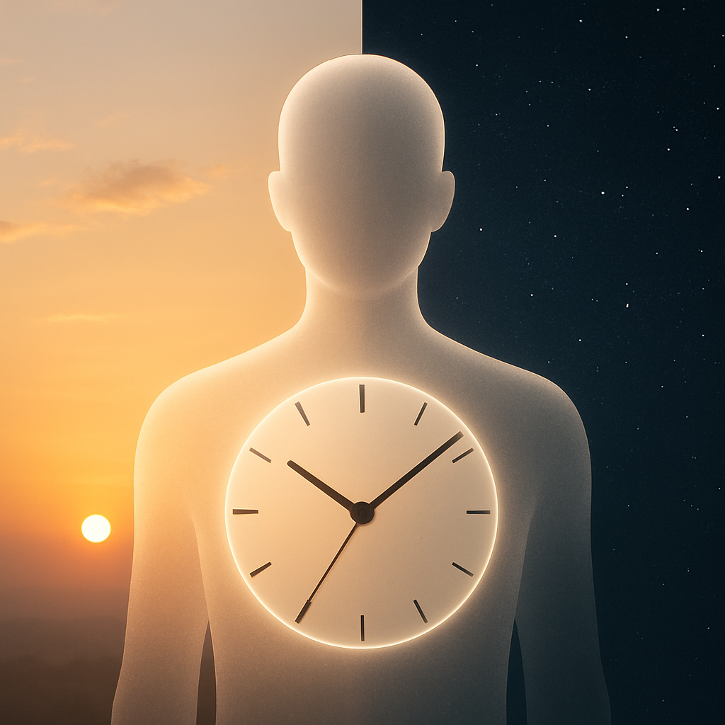 Circadiaans ritme en NMN timing: biologische klok die ochtend en avond inname met elkaar vergelijkt
