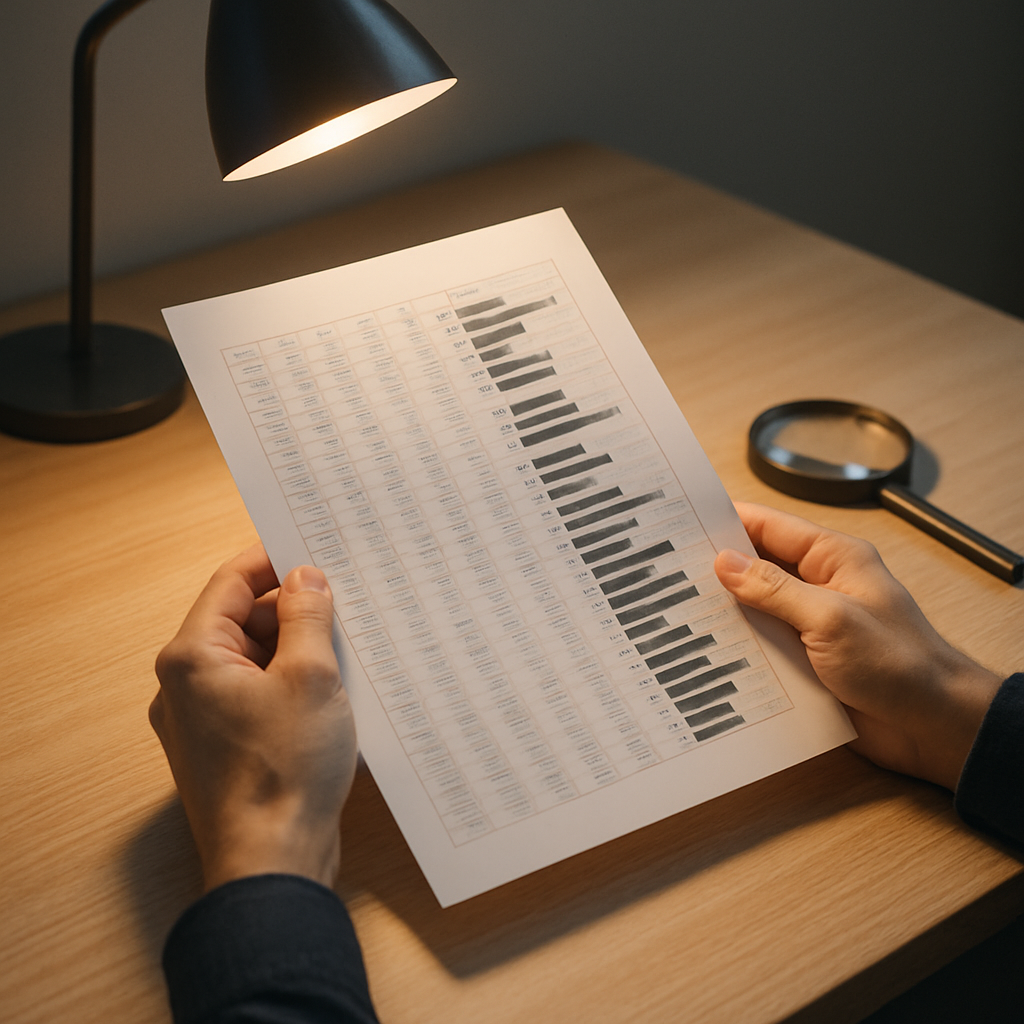 Consument leest een Certificate of Analysis om uthever nmn kwaliteit en zuiverheidsgegevens te beoordelen