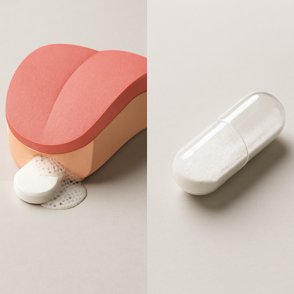 Sublinguaal versus capsules: verschil in opname beïnvloedt de optimale NMN dosering per innamewijze